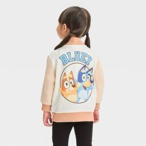 Bluey Graphic Varisty Bomber Jacket Sz 4T